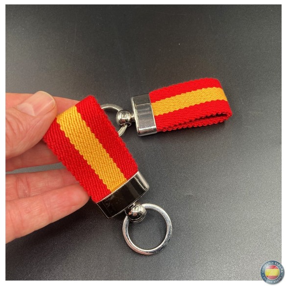 Pack 2 llaveros de lona colores Bandera de España