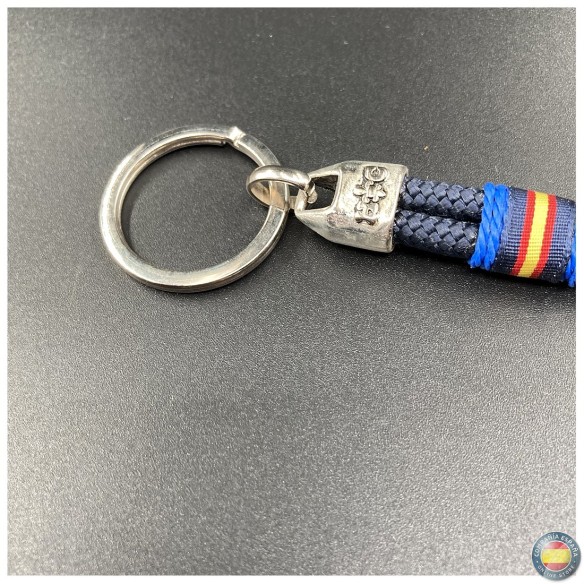 llavero cordón naútico 5mm con ancla