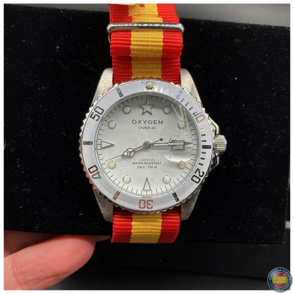 Reloj OXYGEN correa bandera de España