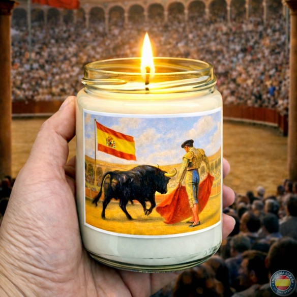 COMPAÑIA ESPAÑA - VELA TOREO CON BANDERA DE ESPAÑA