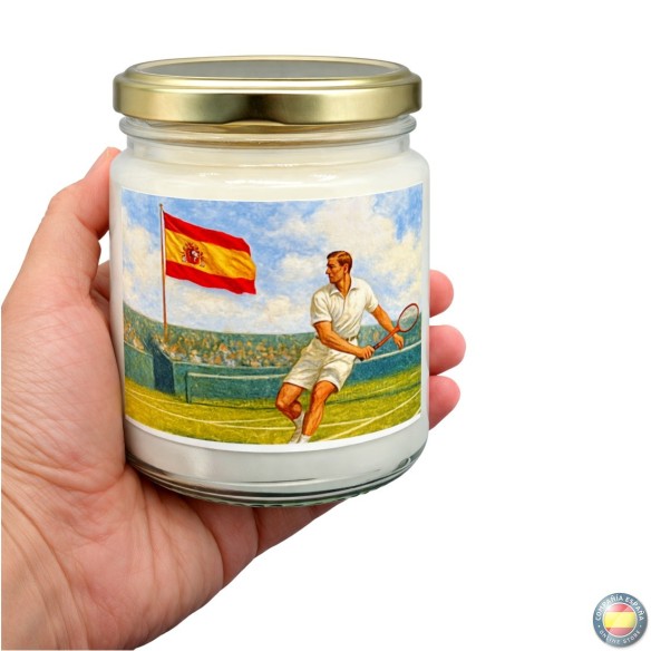 Vela ARTESANAL hecha en ESPAÑA - CAMPEONES de TENIS