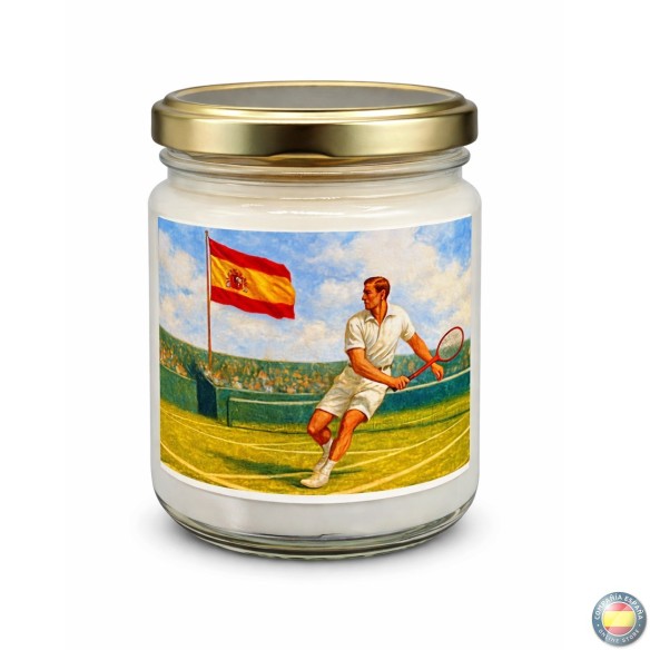 Vela ARTESANAL hecha en ESPAÑA - CAMPEONES de TENIS