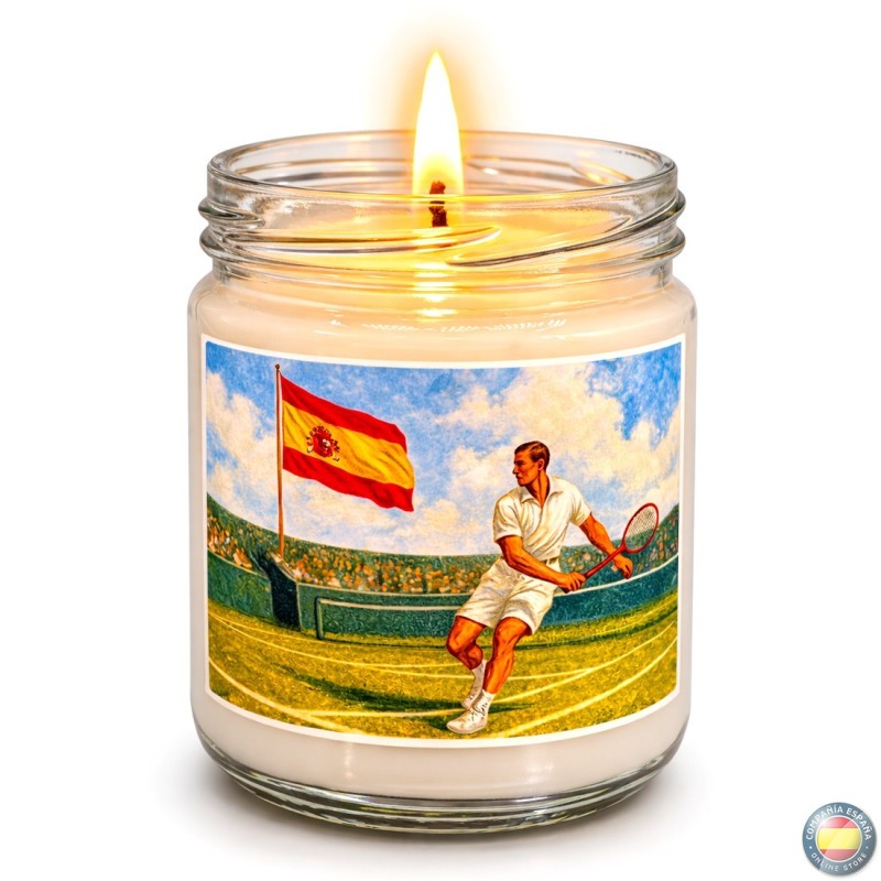 Vela ARTESANAL hecha en ESPAÑA - CAMPEONES de TENIS