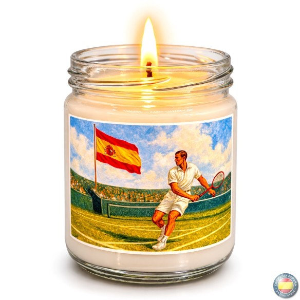 Vela ARTESANAL hecha en ESPAÑA - CAMPEONES de TENIS