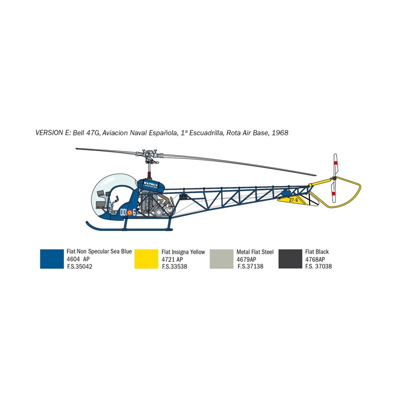 1:48 OH-13 Sioux Aviación Naval de España
